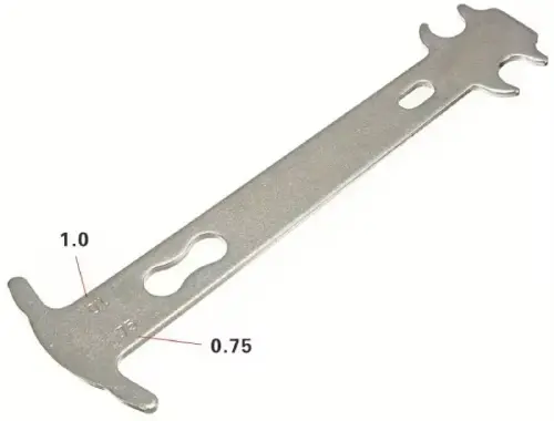 Bicycle chain ruler